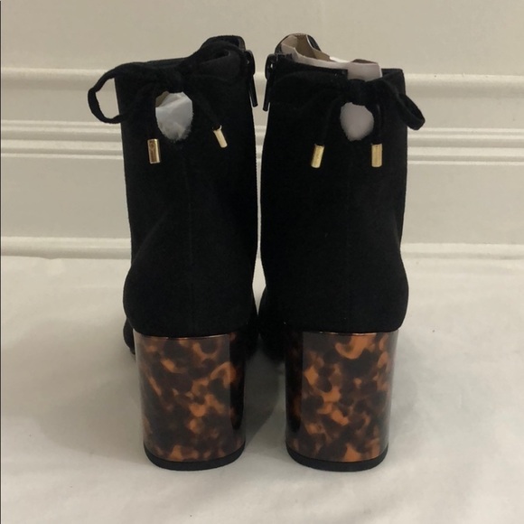 LAST TWO AVAILABLE!! New Women's High Heel Ankle Boots Black Leopard Size 8 - Picture 11 of 16